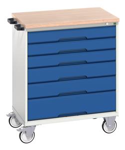 Verso 800 x 550 x 980 Mobile 6 Drawer Multiplex Work Surface Bott Verso Mobile  Drawer Cupboard  Tool Trolleys and Tool Butlers 20/16927004.11 Verso 800 x 550 x 980 Mobile Cab 6D M.jpg